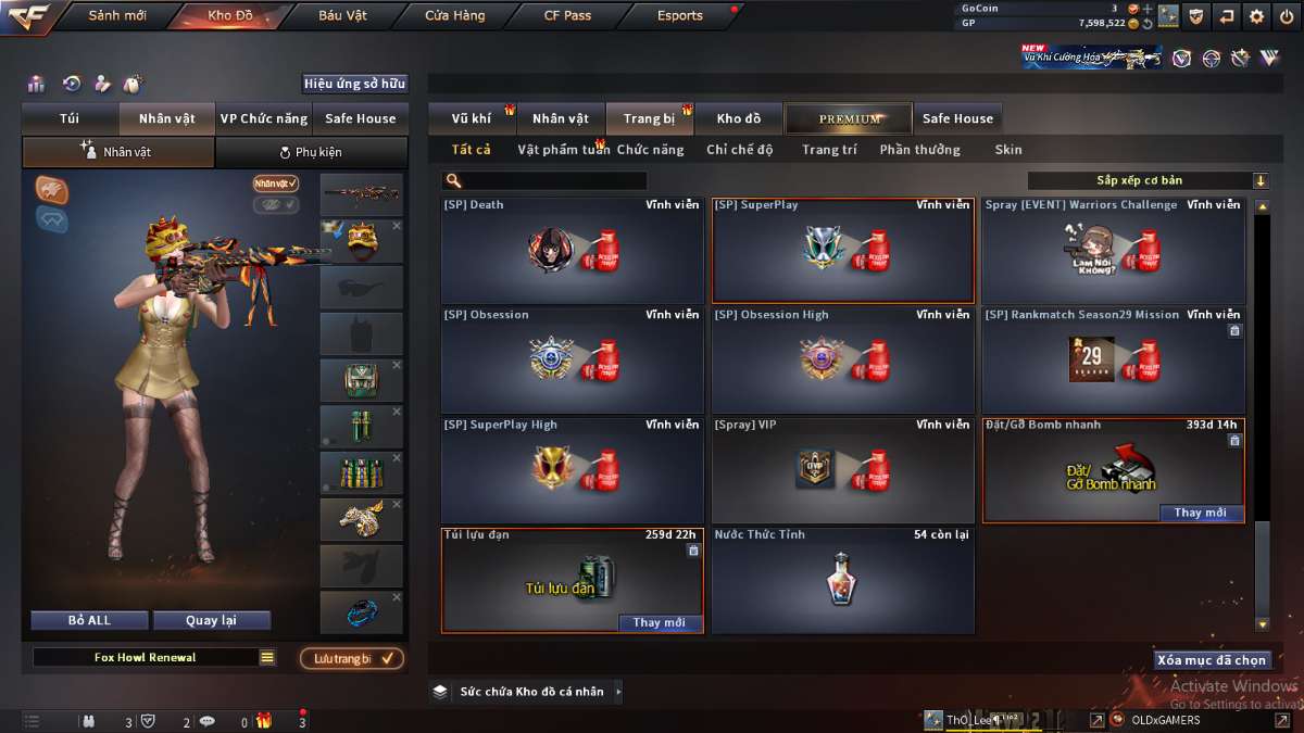 shop acc cf uy tin gia re